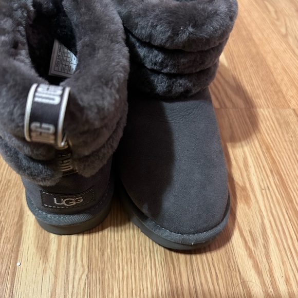 UGG Charcoal Fur-Lined Boots - Picture 7 of 12